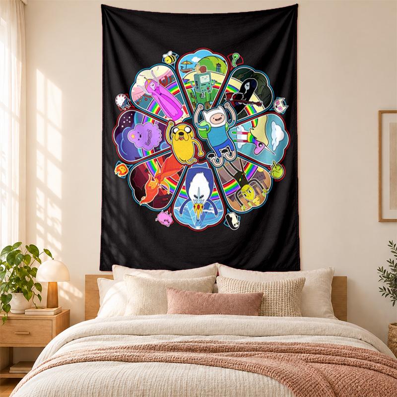 Adventure Time Tapestry highquality for decorating living room bedroom dorm walls ideal as bedroom wallart orholiday gift