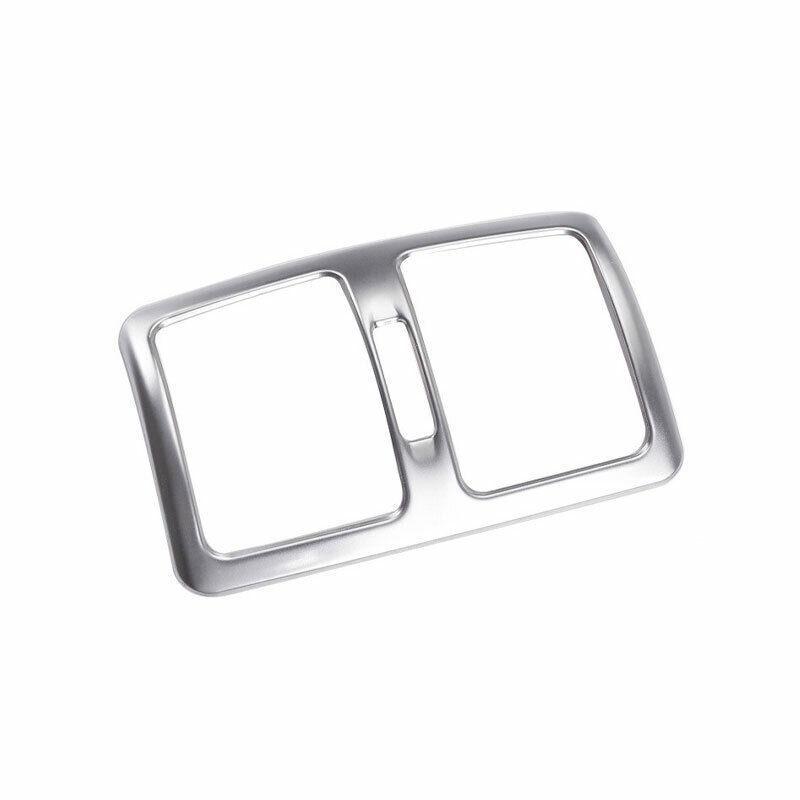 Silver Titanium Back Row Air Outlet Vent Cover Trim For Benz 2007-2014 C-Class