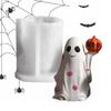 2025 DIY Halloween Pumpkin Ghost Silicone Mold Aroma Candle Plaster Resin Ornaments Molds Halloween Decoration Candles Making