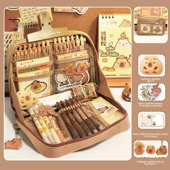 Pouzdro na tužky s více přihrádkami Velký otevírací systém na zip Úložný systém Taška na psací potřeby Školní potřeby