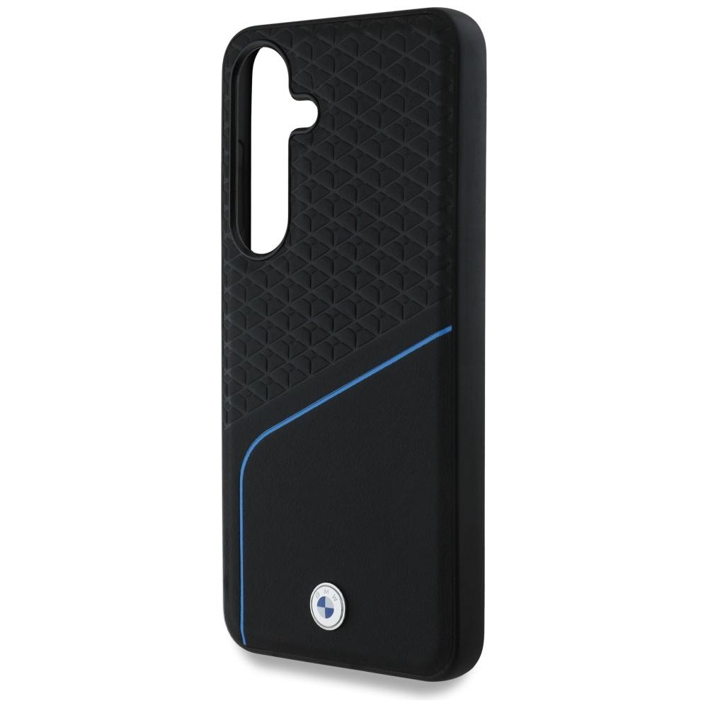 Bmw Case Leather Textured And Smooth     Magsafe For Samsung Galaxy S25 Black