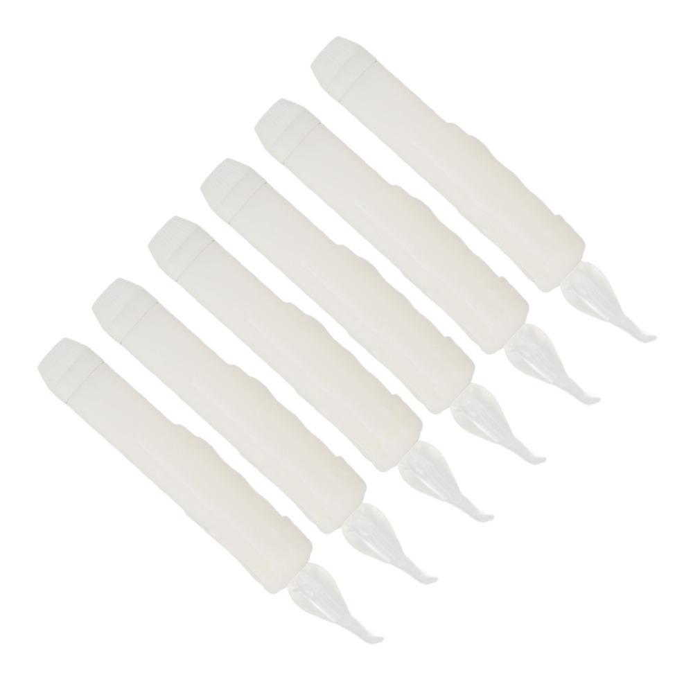 6 Pcs Reusable LED Taper Candles Smokeless Candle Lights Elegant Taper Candles  Wedding Centerpieces