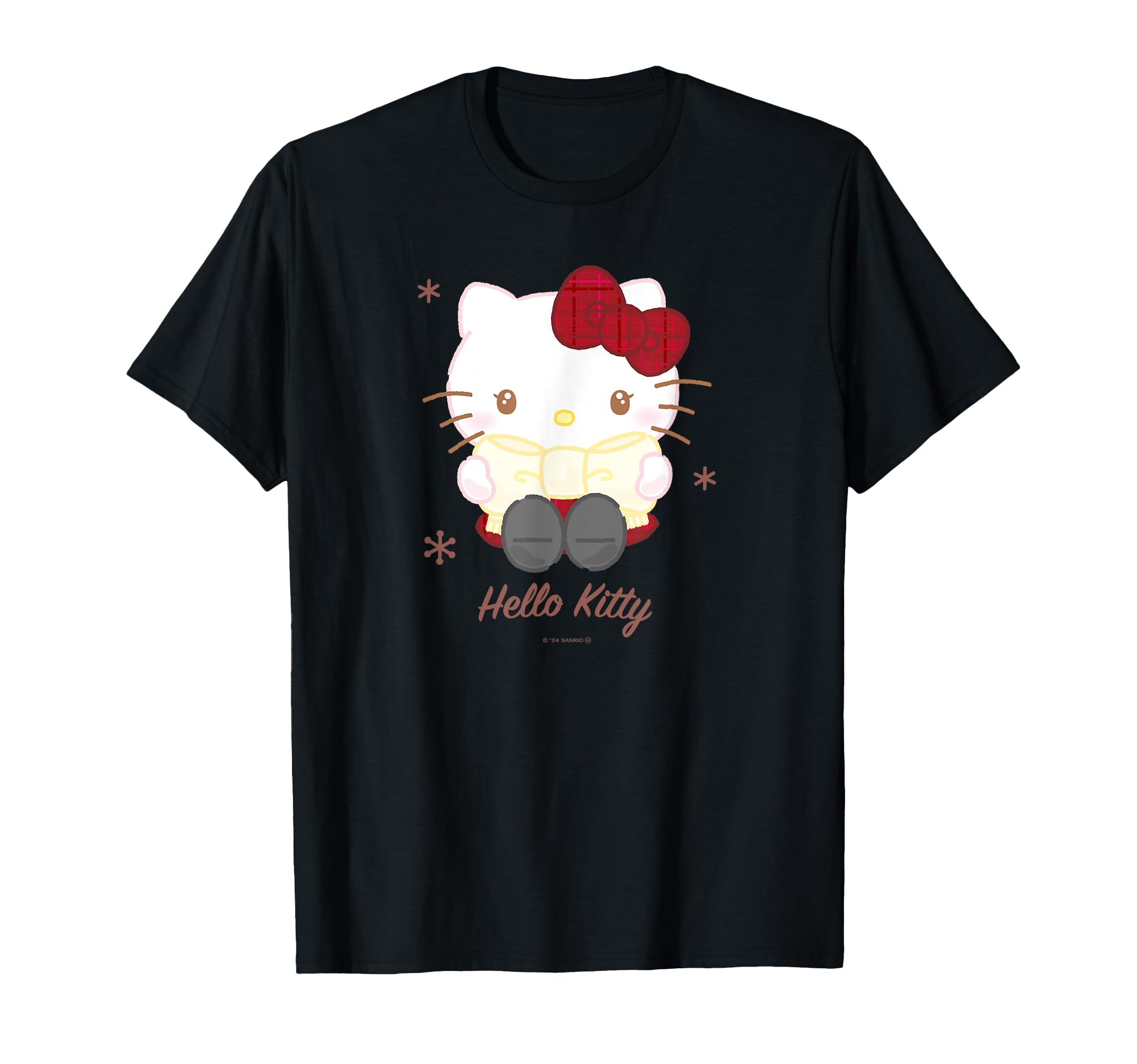 

Футболка Hello Kitty Зимний Наряд чёрный