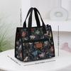 Knitted Jacquard Thickened Fabric Handbag, Carrying Lunch Box Organizer Bag, Bento Bag to Work