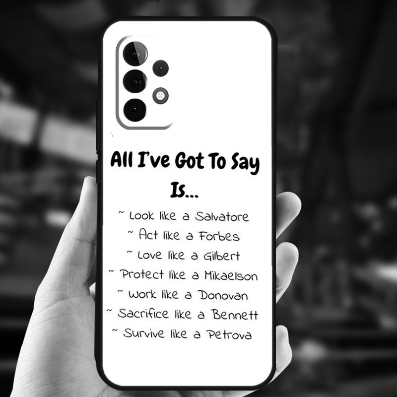 The Vampire Diaries Case For Samsung Galaxy A32 A56 A16 A15 A22 A52 A54 A14 A26 A36 A55 A35 A05 A06 A53 A33 A13