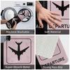 Personalized Plane Arrivals And Departures Doormat Mat Anti-Slip Plane Aviation Airplane Kitchen Bath Garden Rug Carpet 40*60cm