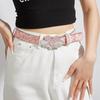 Bling Sequin Belts For Women Girl Fashion Pu Leather Belts Western Cowboy Y2K Retro Jeans Skirt Decor Waistband