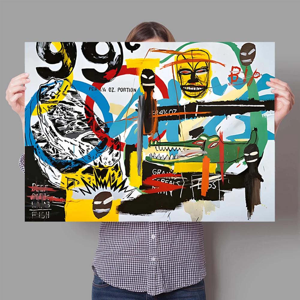 Graffiti Abstract Art Canvas Poster Surrealist Avant-Garde Wall Art Painting Print Picture Shop Restaurant Home Room Decor Mural