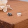 S925 Sterling Silver Cloud Wheel Spacer Beads - Chinese Style Tibetan DIY Crystal Beading Accessories