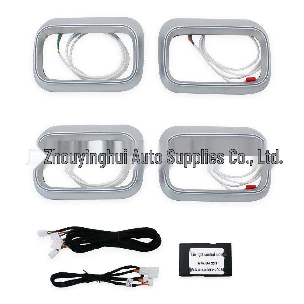 Mercedes-Benz GLE/GLS/W167 High-Pitch 64-Color LED Speaker Cover A-Pillar Ambient Light Modification