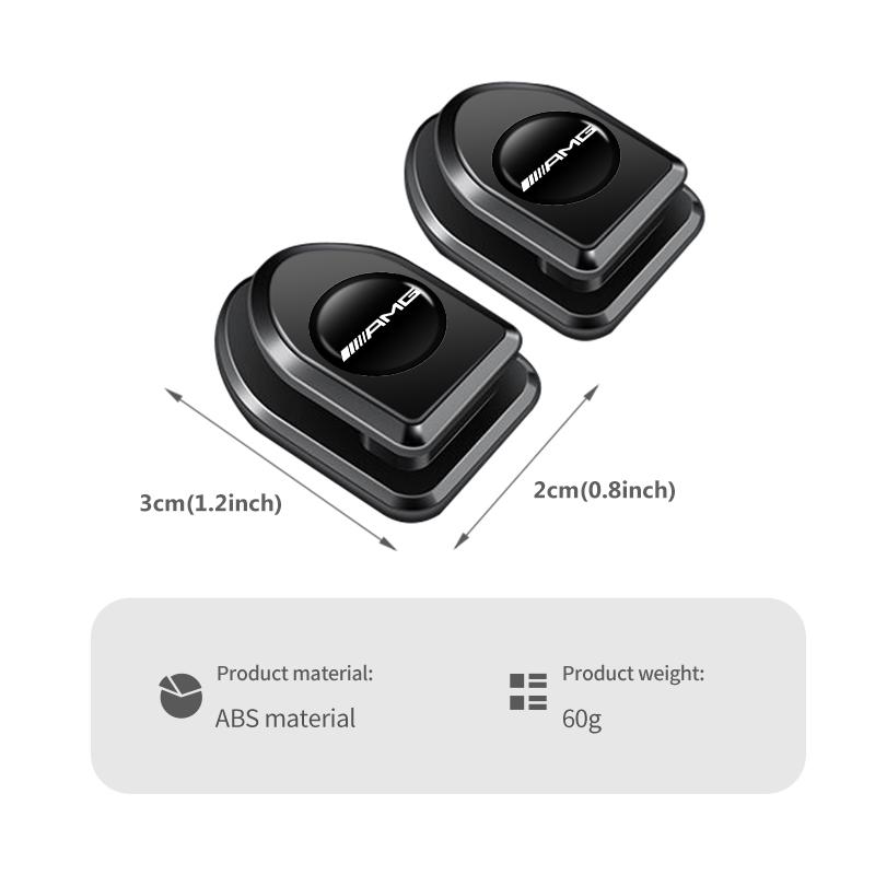 BTY4 4pcs Car Paste Hooks USB Storage Hanger Interior Accessories For Mercedes Benz AMG C180 C300 W124 W176 W177 C200 C260 GLC CLE