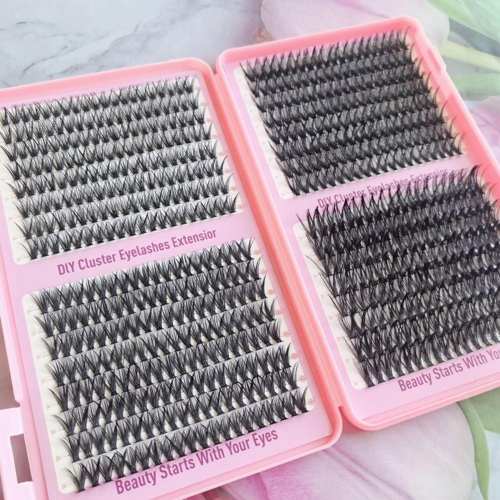 Thick Long Faux Cils Natural Look DIY Lashes Book New 3D Volume Eyelashes Eye Makeup