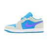 DX4334-300 Nike Air Jordan 1 Low Aquatone Psychic Celestial Gold Blue (Men's)