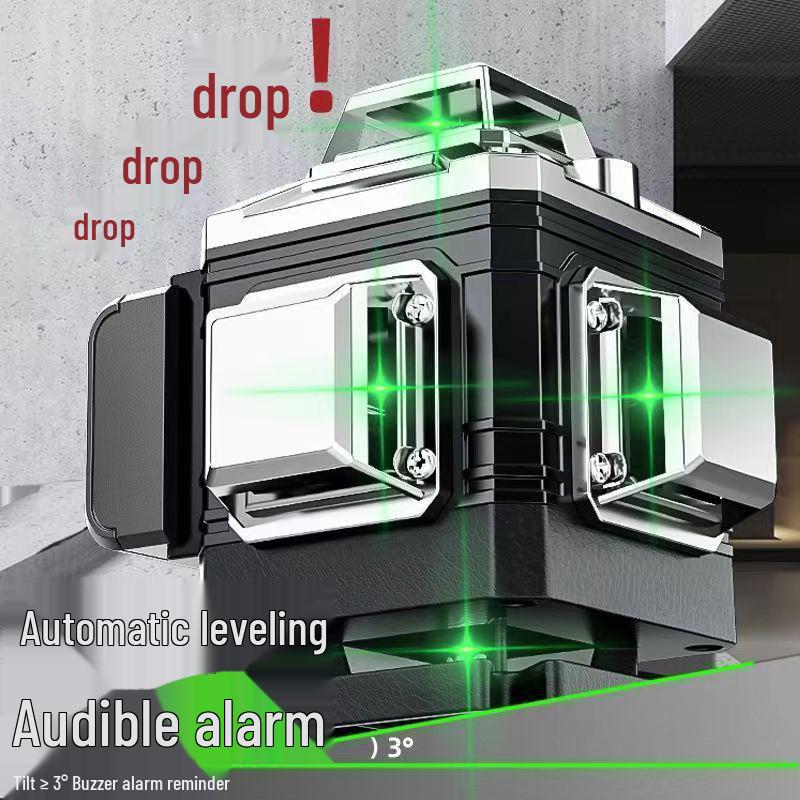 Germany Green Laser Level: 12-16 Lines, Infrared, Automatic, Wall & Floor-Mounted Instrument