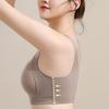 New Lift Queen Adjustable Bra Wide Shoulder Strap Traceless Comfortable Lace Mesh Gathering Double Breasts Anti-sagging