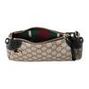 GUCCI GG Emblem Monogram Coated Fabric Handbag, Shoulder Bag Small Women's Beige & Dark Brown 815218-FAEAA-9765