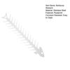 Stainless Steel Barbecue Skewers Rustproof Corrosion Resistant Reusable Unique Fish Bone Shape Grilling Skewers