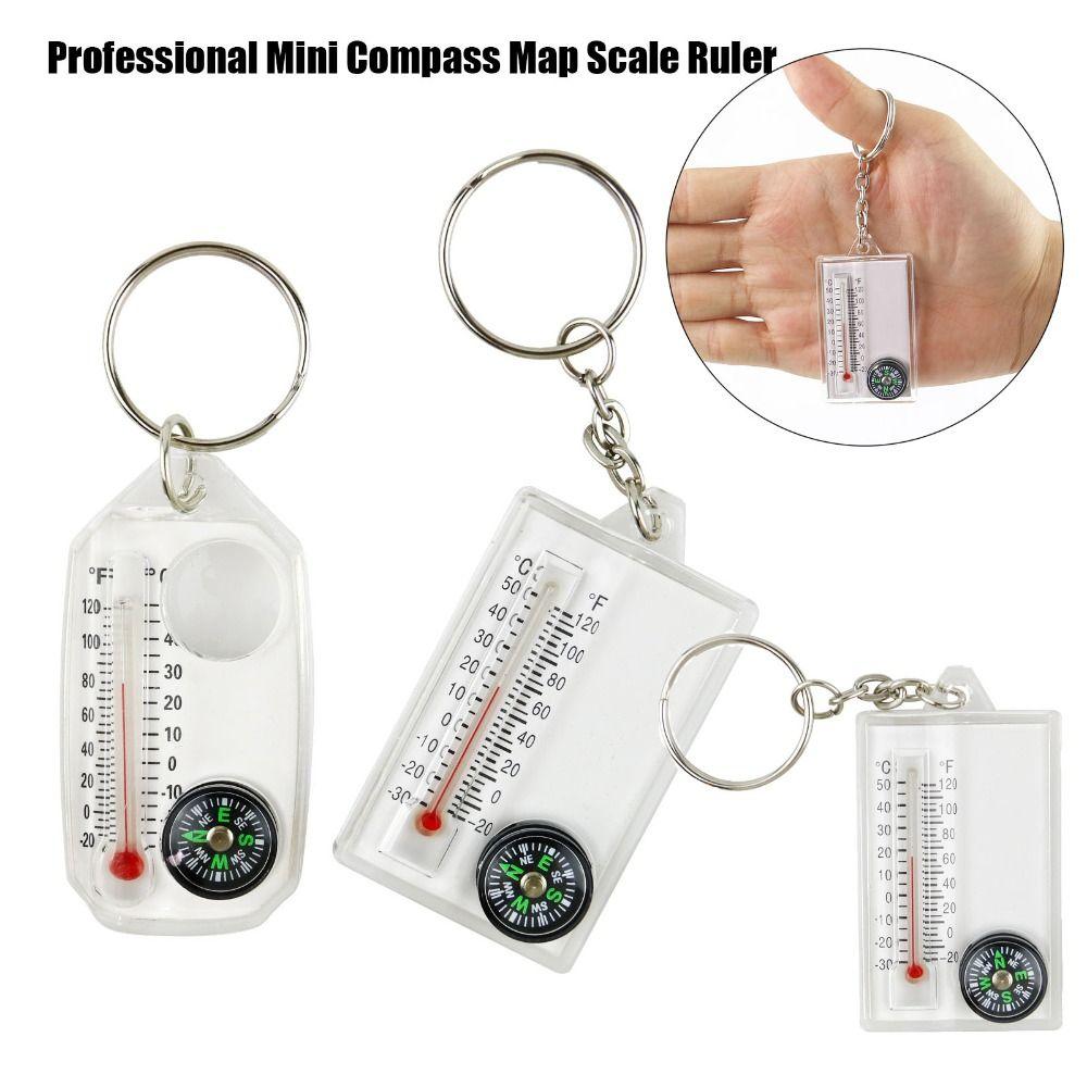 

Professional Map Scale Ruler 6*3.1cm Outdoor Hiking Camping Compass Outdoor Tool