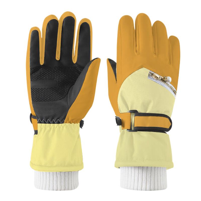 

Женские лыжные перчатки на зиму Теплые и для игр на холоде Снег Брызги воды и Толстые Велосипедные Электрические велосипедные перчатки для мужчин На открытом воздухе M