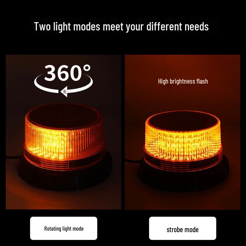 Solar Flashing Safety Light for Traffic, Construction, & Emergency Barriers