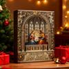 Renaissance Holy Family Advent Calendar 24-Day Christmas Countdown Box with Biblical Nativity Scene Ornaments Holiday Decor for Kids And Family