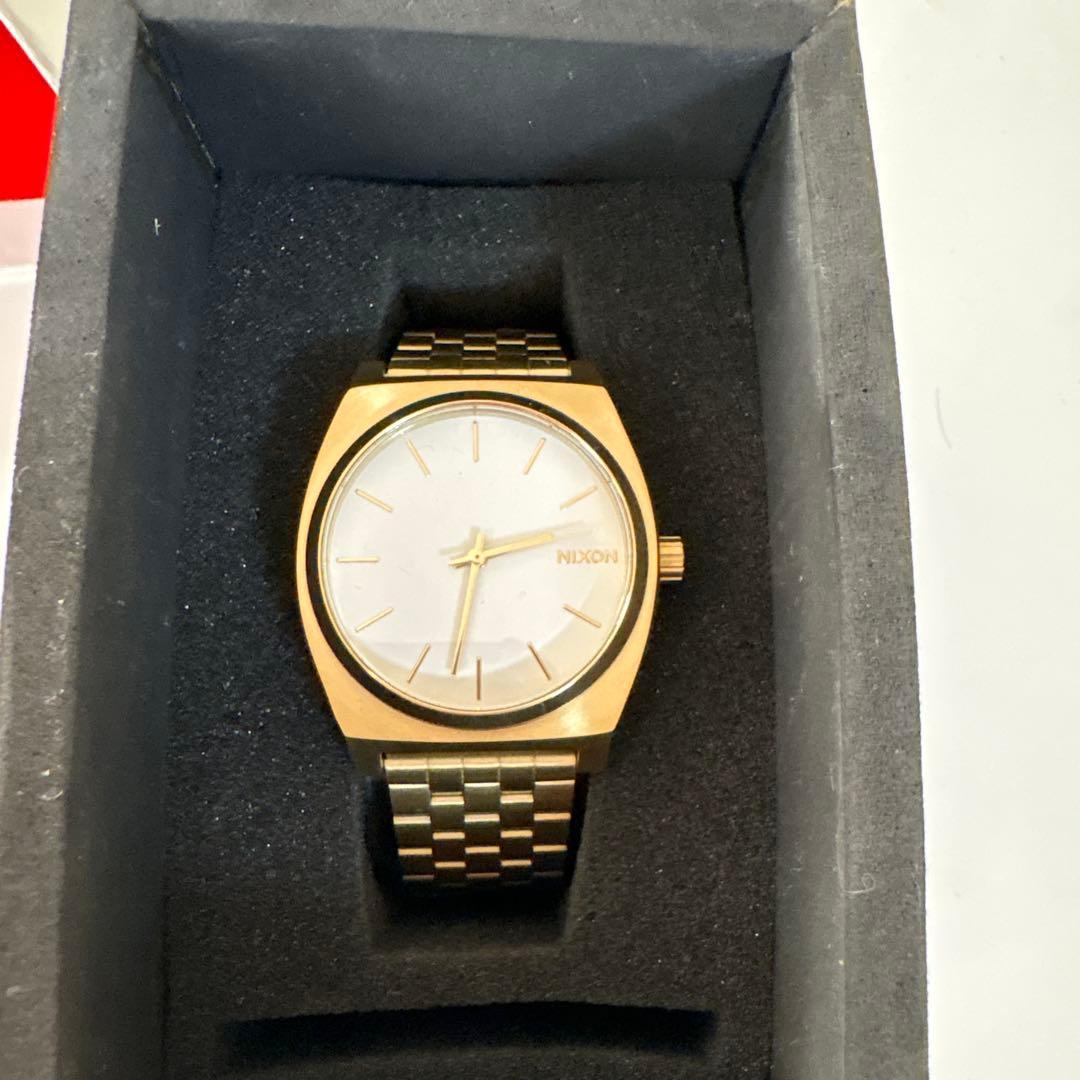 Used NIXON TIME TELLER Battery Operated Watch Gold Men s