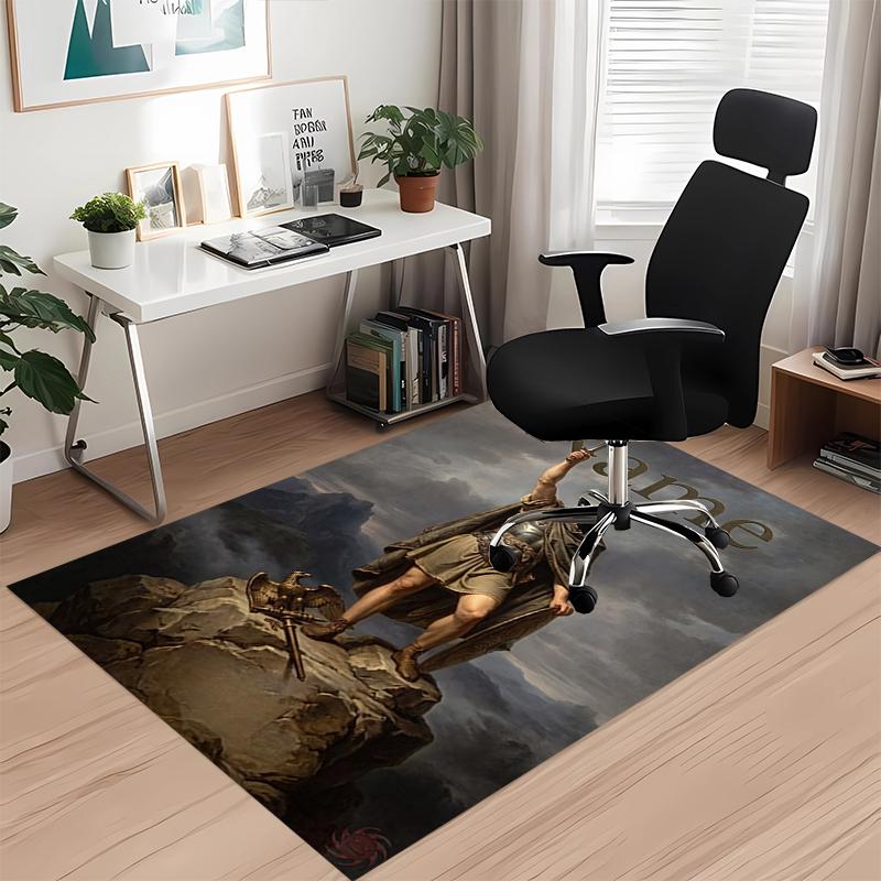 Custom Name Heroes Gaul Printed Carpet Rug For Office Chair Living Room Bedroom Kitchen Room Decor Gifts