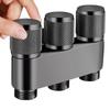 Brass one in three out three-way control washing machine chrome/gray faucet three-way triangle valve G1/3Mini multifunctional