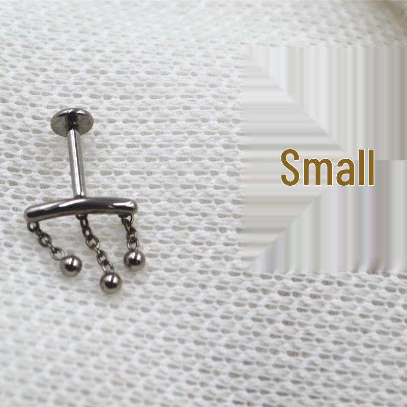 G23 Titanium Alloy Body Piercing Jewelry: Chain Lip Ring, Medusa Stud, Helix Stud, Ear Cartilage Stud - New Arrival.