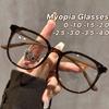 Unisex Round Myopia Glasses Ultralight Women Short-Sighted Eyewear Blue Light Minus Diopter Eyeglasses Retro Clear Lens Glasses