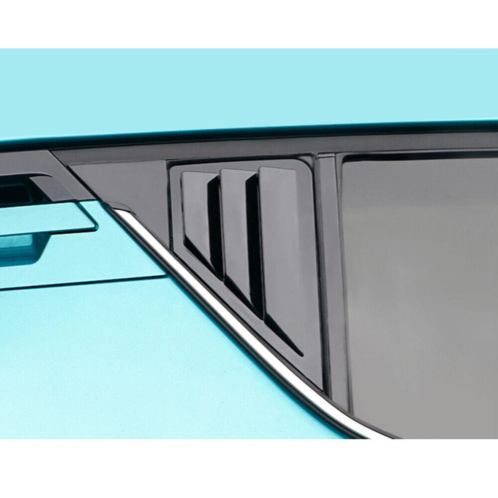 For Toyota C-HR CHR 2016 2017-2021 ABS Plastic Rear Window Quarter Louver Cover Side Vent Trim Car Adhesive Accessories Parts