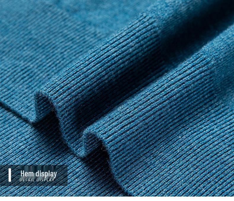 Men's Autumn/Winter Thick Wool Half-High Collar Sweater