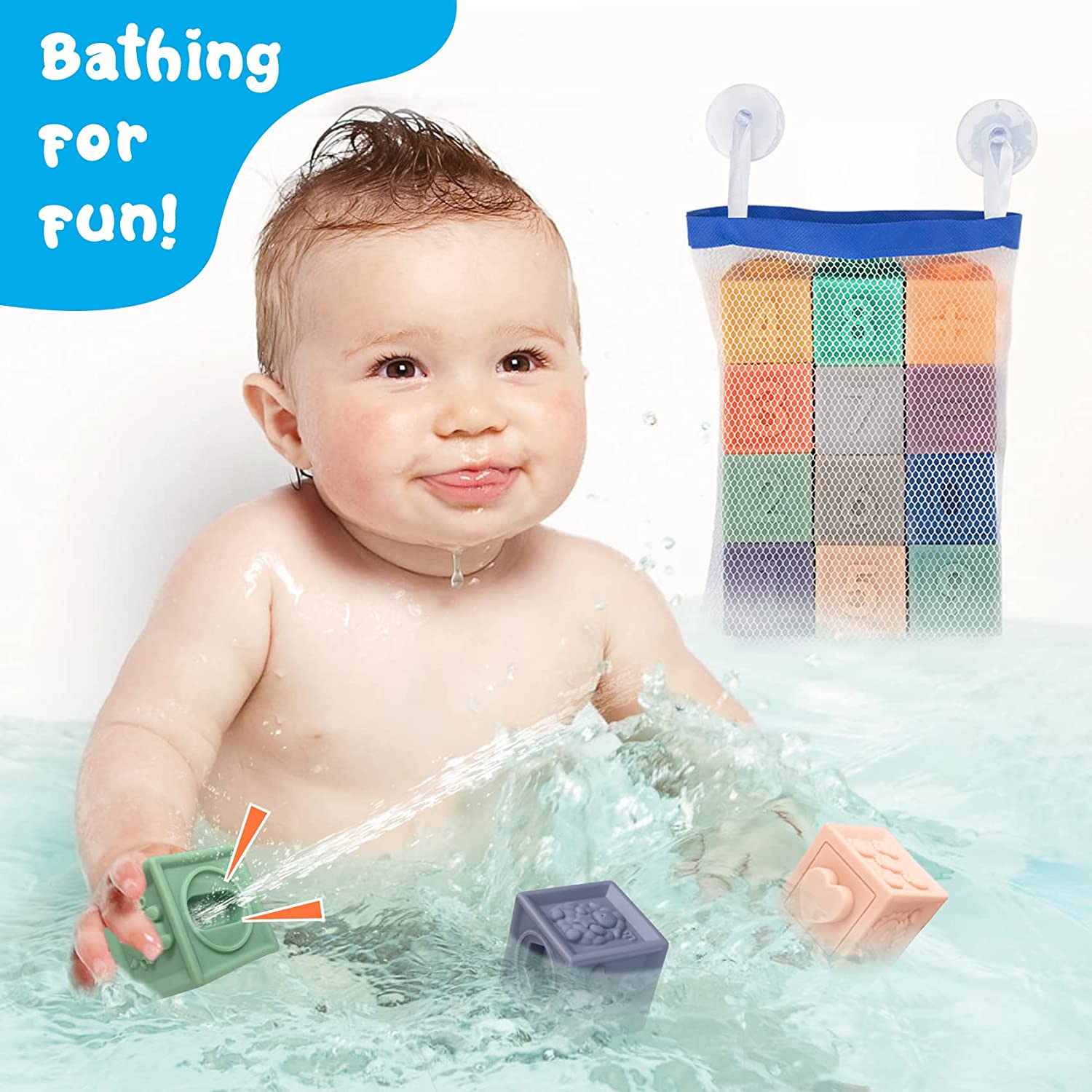 Мягкие штабелируемые блоки для детских сенсорных прорезывателей Монтессори — фото 6