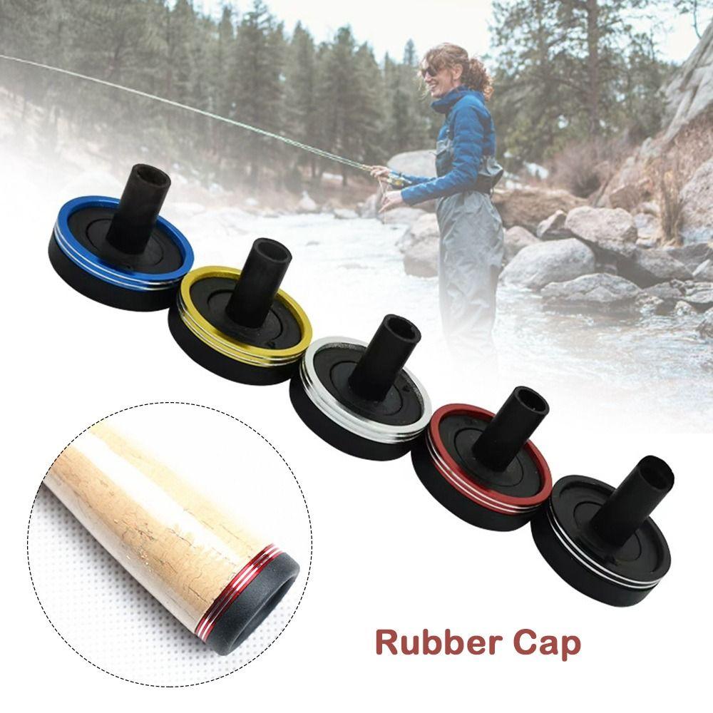 Butt Plastic Rubber Cap Winding Check DIY Accessory Fishing Pole Repair Fishing Rod Building Component Fishing