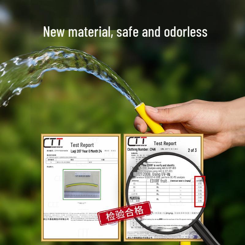 Eco-Friendly All-Season Soft Car Wash Water Hose with 4-Point PVC Pipe & Spray Gun