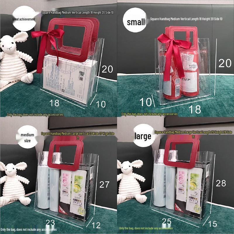 Transparent PVC Wedding Candy Laser Gift Bag
