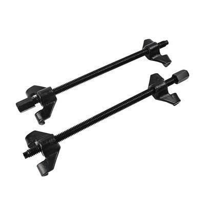 Coil Spring Compressor, 4-Jaw, Long Type, Forged Finish, for Suspension Replacement, Automotive Maintenance, Total Length 380mm