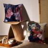 Hikikomari Kyuuketsuki No Monmon Cushion Cover Anti-dustmite Pillowcase Invisible Zipper Silky Short Plush Sofa Cushion Cover