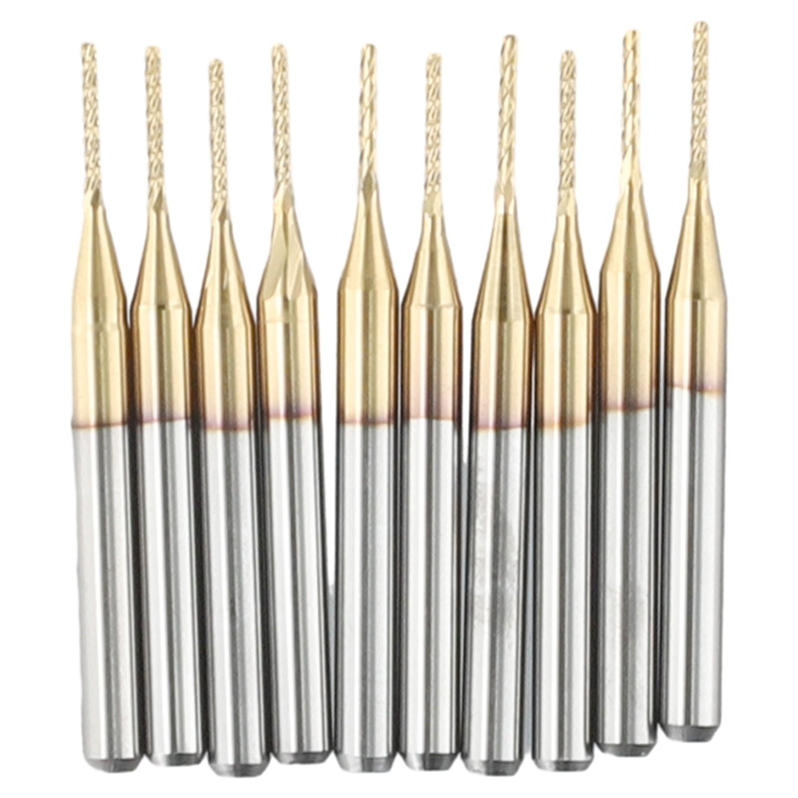 

10pcs Milling Cutter 1mm CNC Carbide End Mill Engraving