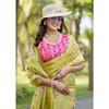 Beautiful Floral Embroidery all Over The Saree