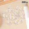20Pcs Ring Display Holders Plastic Stand Jewelry Tray for Countertop Showcase Exhibition Organizer
