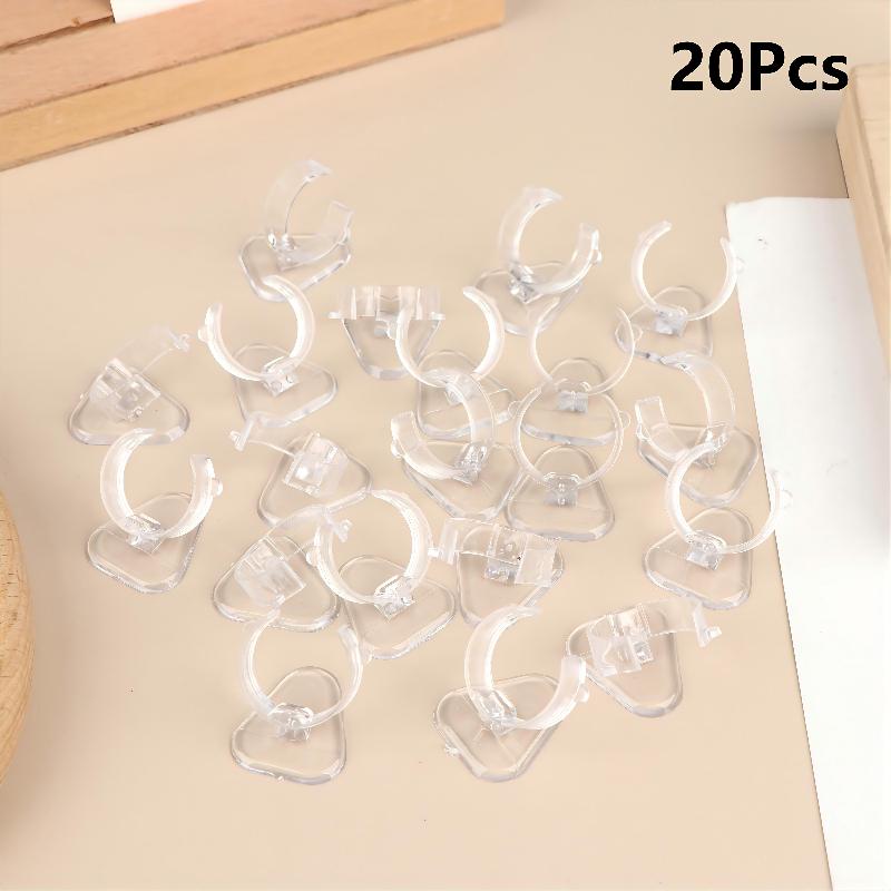 

20Pcs Plastic Ring Display Holders Jewelry Storage Stands For Ring Showcase Counter Display Jewellery Decoration Stand Wholesale