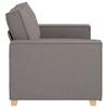 2 Seater Sofa Taupe 120 cm Fabric
