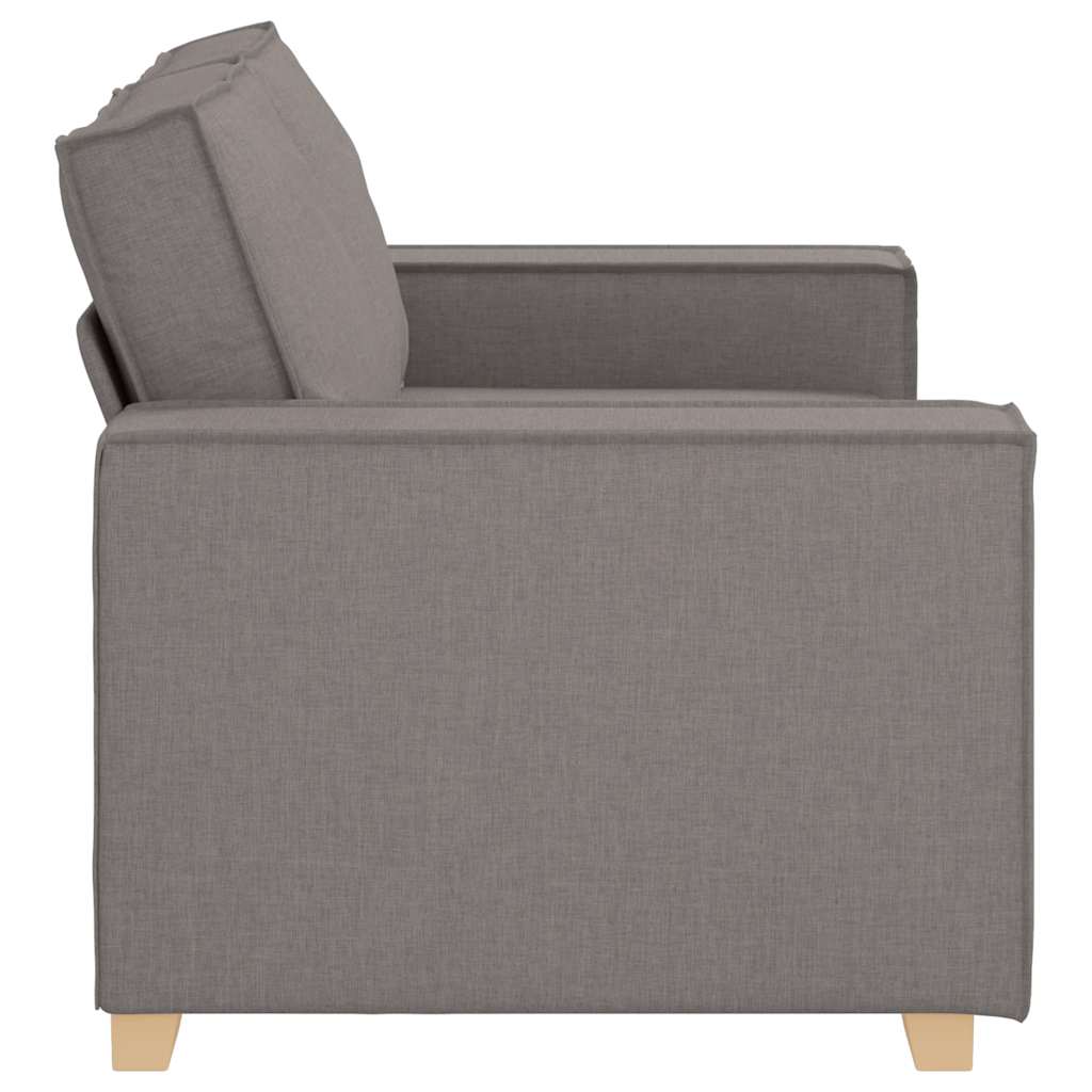 2 Seater Sofa Taupe 120 cm Fabric