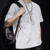 Cotton Short Sleeve T Shirt Black White Fashion All Match Breathable Summer Sport T-shirt Men Top