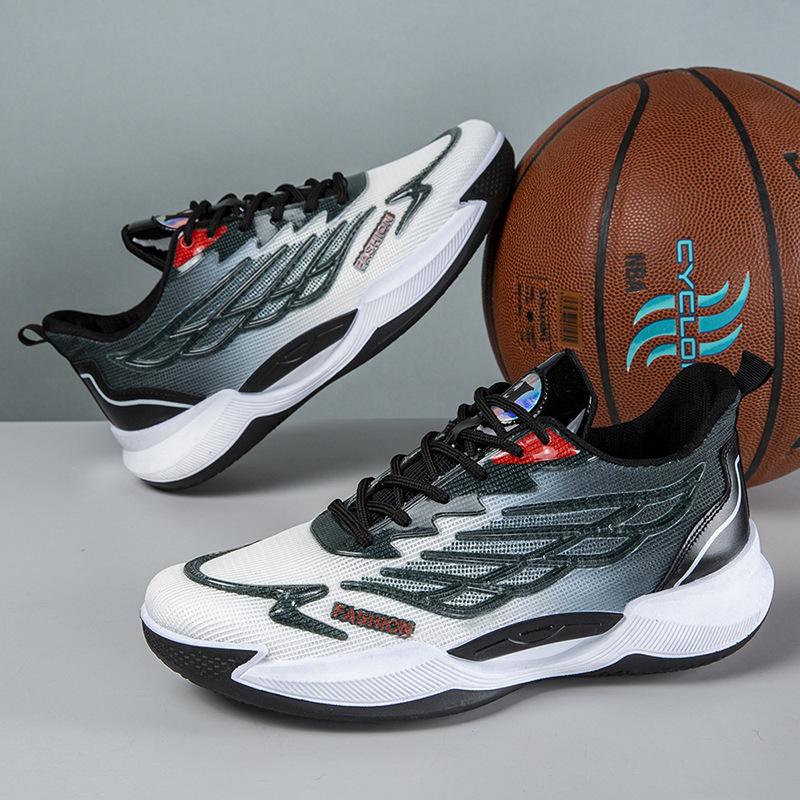 

Foreign trade shoes men s thick-soled comfortable and breathable running shoes students daily mesh color matching fashion sports shoes 44