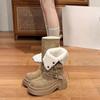 High-top Shoes, Woolen Boots, Women's New Style, Thickly Padded Boots