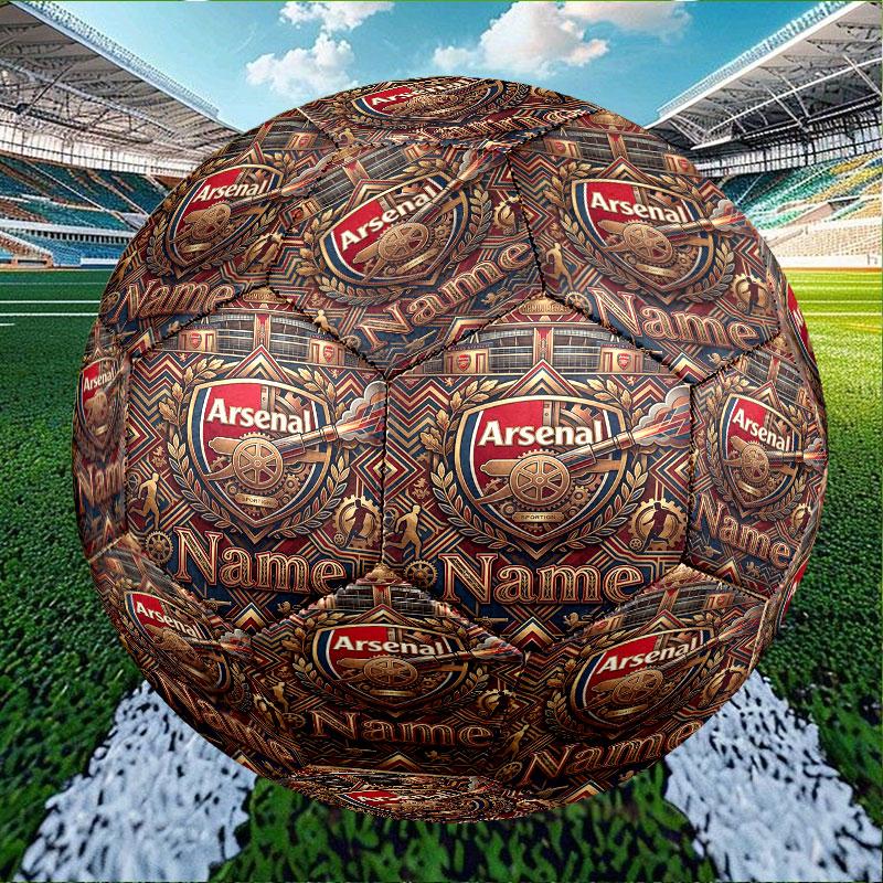 Custom Name Personalized Arsenal F.C Print Size 5 Soccer Ball Training & Match Football, for Team, Kicking, Gift for Football Enthusiasts