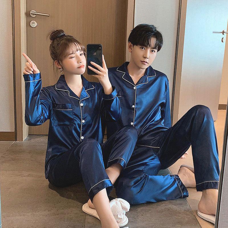 Fabrik Paar Pyjama Damen Sommer Dünne Eis Seide Sommer Kurzarm Shorts Hauskleidung Herren Anzug Atmungsaktive Eis Seide