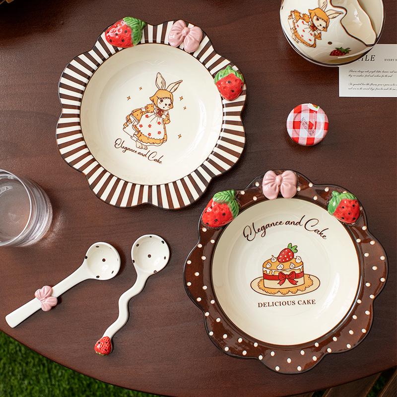 Sophie Rabbit Wedding Gift Tableware Set: Bowl, Plate, Dish for Bride's Engagement or Housewarming